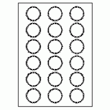 571 - Label Size 42mm x 42mm - 18 labels per sheet